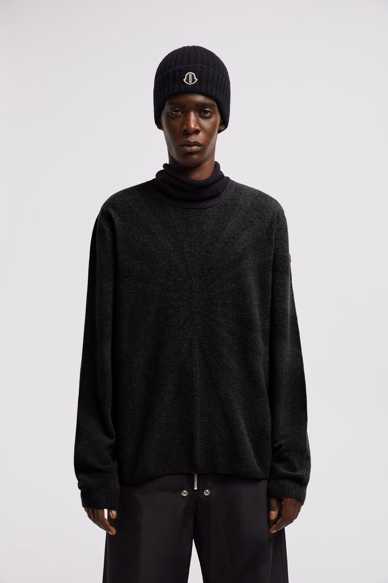 Moncler + Rick Owens Wool & Cashmere Sweater Men Black Moncler 0